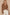POL Lace-Up Sleeve Color Block Ribbed Knit Top Milk Chocolate