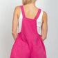 VERY J Adjustable Suspender Overalls with Pockets Shortalls