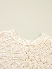 Cable Knit Dolman Sweater Vest | Sweater Vests Daverri Fashions
