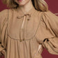 Umgee Boho Peasant Mini Dress with Trim Detail - DAVERRI FASHIONS