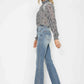 Judy Blue Full Size Tummy Control Back Embroidered Pocketed Bootcut Jeans Plus Size