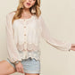 ADORA Button Down Embroidered Blouse Blouses