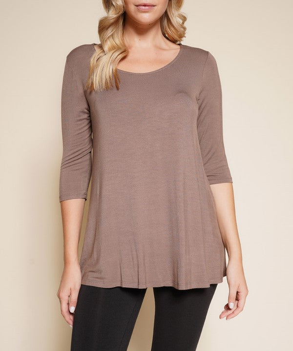 BAMBOO ELBOW TUNIC T