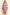 Davi & Dani Tied Color Block Collared Neck Coat Hot Pink Multicolor M Outerwear