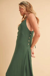 Aemi+Co Side Button Midi Cami Dress | Cami Dresses Daverri Fashions