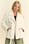 Davi & Dani Faux Fur Zip Up Jacket - DAVERRI FASHIONS