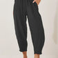 Full Size Drawstring Cropped Jogger Pants Plus Size - DAVERRI FASHIONS