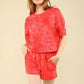 VERY J Quilted Washed Crop Top and Shorts Set Shorts Sets