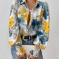 Daverri Fashions Floral Print Long Sleeve Shirt - DAVERRI FASHIONS