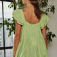 ADORA Ruffle Sleeve Babydoll Tunic Top Tops