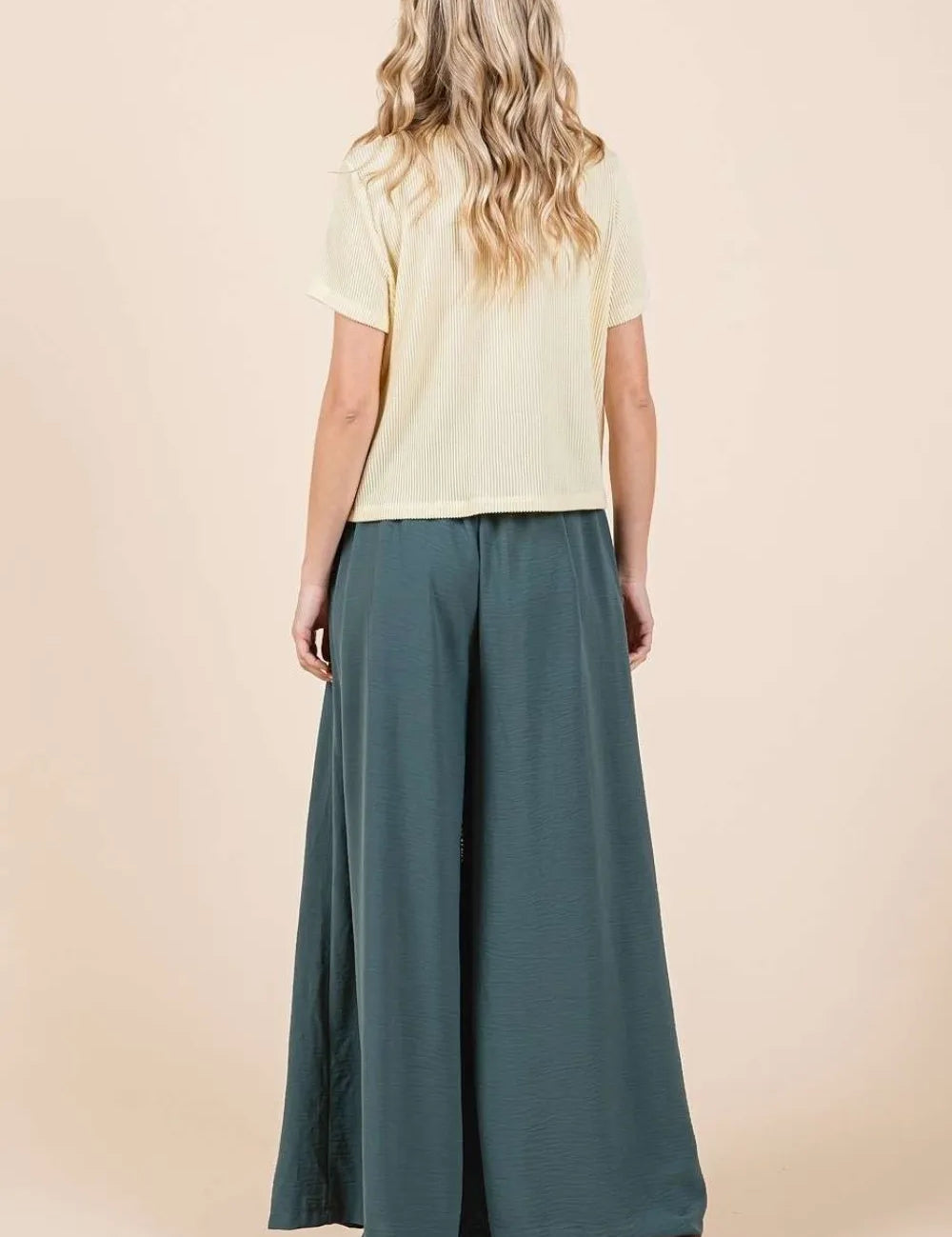 Mittoshop Pleated Wide Leg Pants | Pants Daverri Fashions
