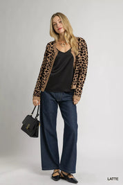 Umgee Leopard Print Button-Down Cardigan | Cardigans Daverri Fashions