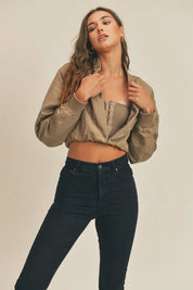 MABLE Long Sleeve Two Way Jacket | Daverri Fashions