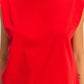 HYFVE Round Neck Shoulder Pad Sleeveless Top Tops