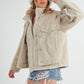 Aemi + Co Turtleneck Sherpa Jacket with Pockets Jackets