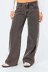 Side Striped Loose Fit Jeans - DAVERRI FASHIONS