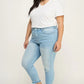 Artemis Vintage Plus High Rise Crop Skinny Jeans - DAVERRI FASHIONS
