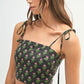 MABLE Floral Crop Top and Skirt Set