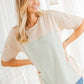 Heimish Contrast Round Neck Short Sleeve T-Shirt T-Shirts