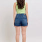 Judy Blue Double Button Waistband Denim Shorts Plus Size - DAVERRI FASHIONS