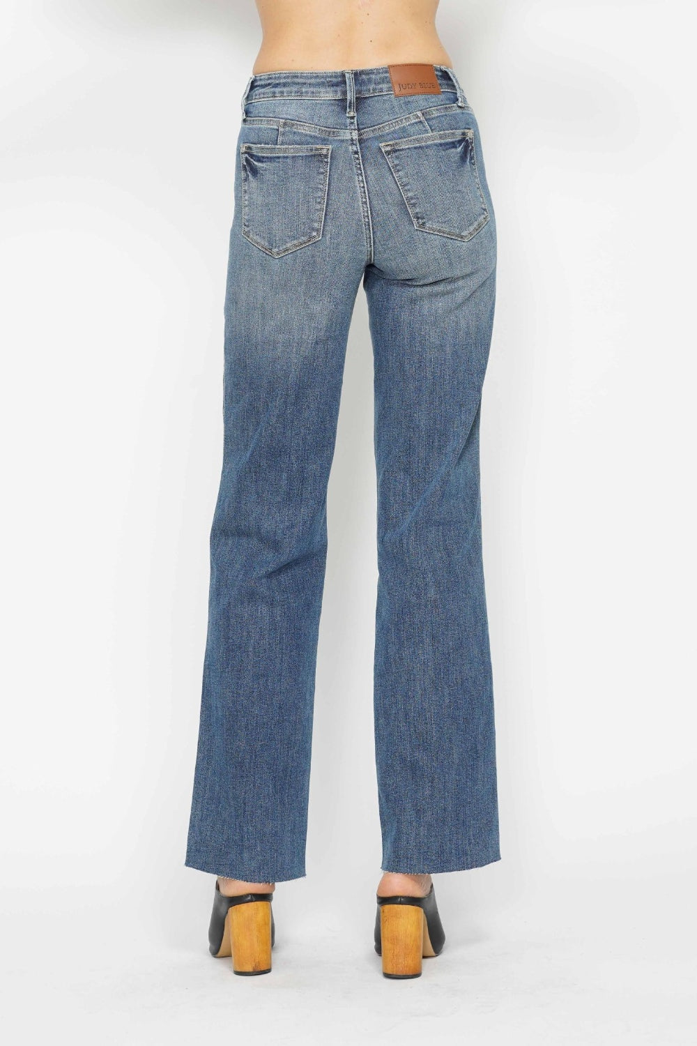 Judy Blue Full Size Tummy Control Straight Jeans | Daverri Fashions