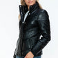 Snobbish Pocketed Zip Up Turtleneck Puffer Jacket M Jackets