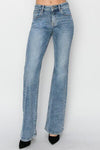 RISEN Full Size Mid Rise Bootcut Jeans - DAVERRI FASHIONS