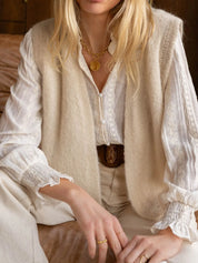 Open Front Sweater Vest | Sweater Vests Daverri Fashions