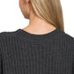 Zenana Short Sleeve Round Neck Sweater - DAVERRI FASHIONS