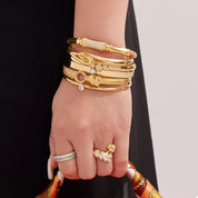 18K Gold-Plated Zircon Bracelet | Bracelets Daverri Fashions