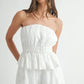 MABLE Floral Eyelet Lace Tube Top and Short Set