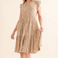 And The Why Boho Printed Tiered Dress Knee Length Dresses