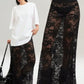 Lace Maxi Skirt - DAVERRI FASHIONS