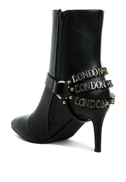Nicene Harness Detail Stiletto Boots | Boots Daverri Fashions