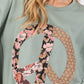 SAGE + FIG Floral Peace Patch Round Neck Top - DAVERRI FASHIONS