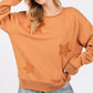 SAGE + FIG Star Patch Long Sleeve Sweatshirt - DAVERRI FASHIONS