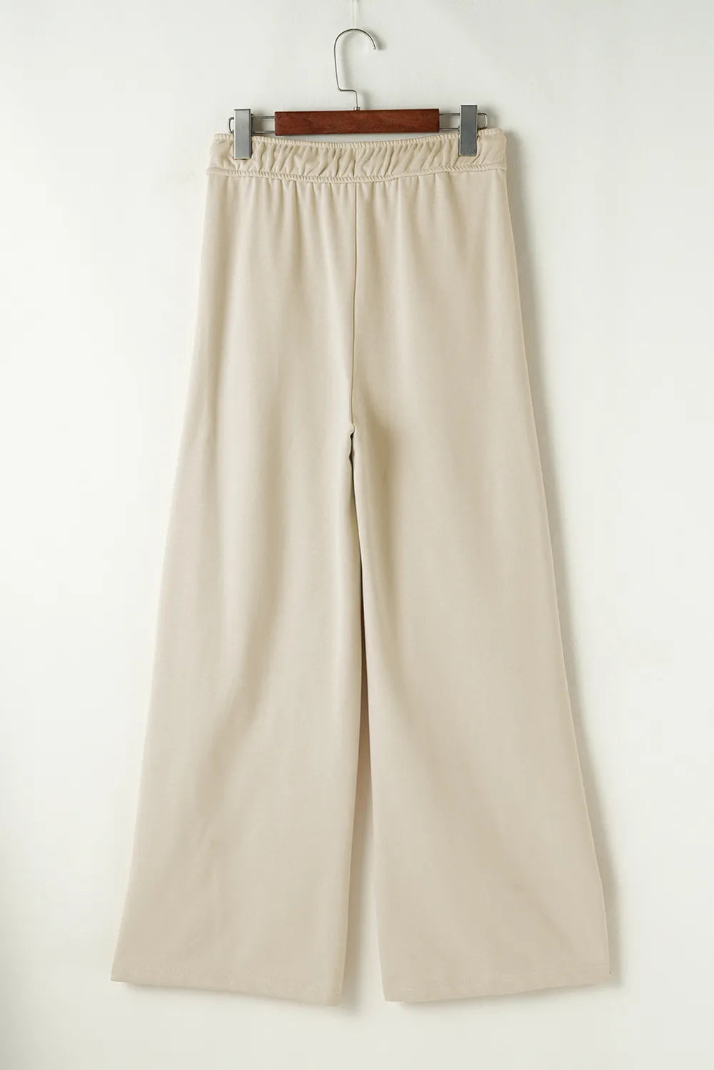 Drawstring Wide Leg Pants Beige | Loungewear Bottoms Daverri Fashions
