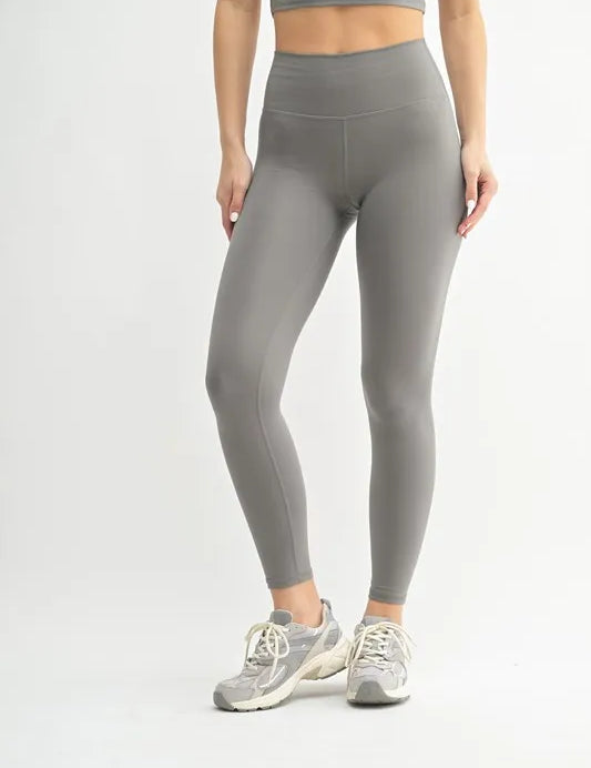 NEW PEWTER MONO B Venice Cloud Light Contour High-Waisted Leggings | Daverri Fashions