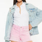 Kancan Raw Hem High Waist Denim Shorts - DAVERRI FASHIONS