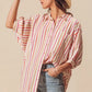 SO ME Multicolored Stripe Button Down Shirt