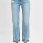 RISEN Full Size High Rise Ankle Boyfriend Distressed Jeans Plus Size Light