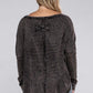 Plus Long Sleeve Cotton Waffle Knit Top Shirts & Tops