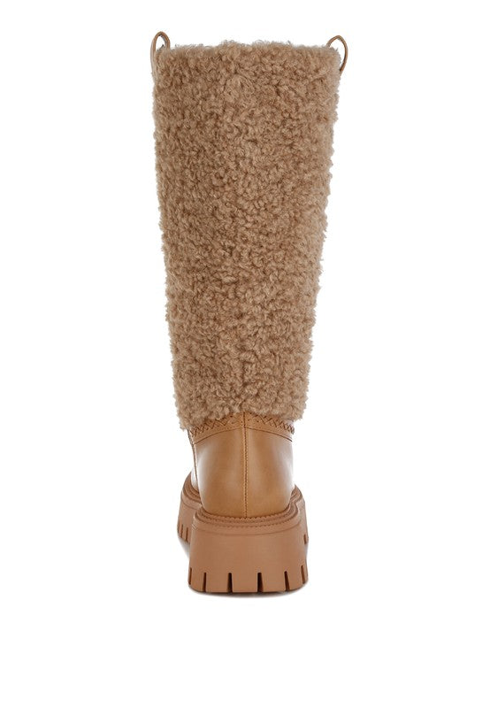 Lapland Fur Detail Calf Length Boots | Boots Daverri Fashions
