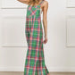 BiBi Multi Color Check Plaid Overall Overalls