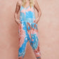 BiBi Tie Dye Knit Mid-length Casual Jumpsuit Jumpsuits