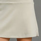 Umgee Full Size Mid-Rise Skort with Pockets Plus Size