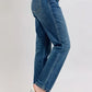 Judy Blue Full Size High Waisted Rigid Magic Non-destroy Straight Leg Jeans Plus Size - DAVERRI FASHIONS
