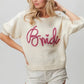 BiBi Metallic Letter Short Puff Sleeve Hairy Sweater - DAVERRI FASHIONS