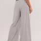 Drawstring Striped Wide Leg Pants - DAVERRI FASHIONS