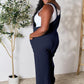 Double Take Full Size Wide Strap Overall with Pockets Overalls